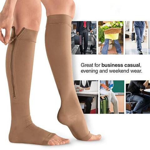 Zipper Compression Socks (1 Pair)