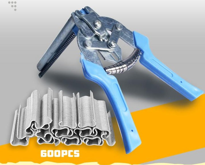 Hog Ring Pliers Kit (+600pcs nails)