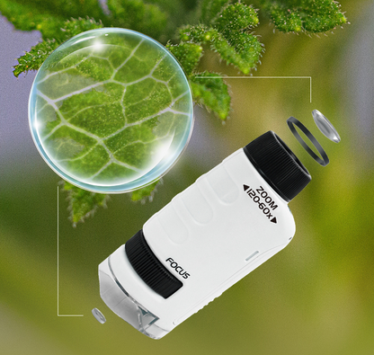 Kid's Portable Pocket Microscope (60-120x Zoom)