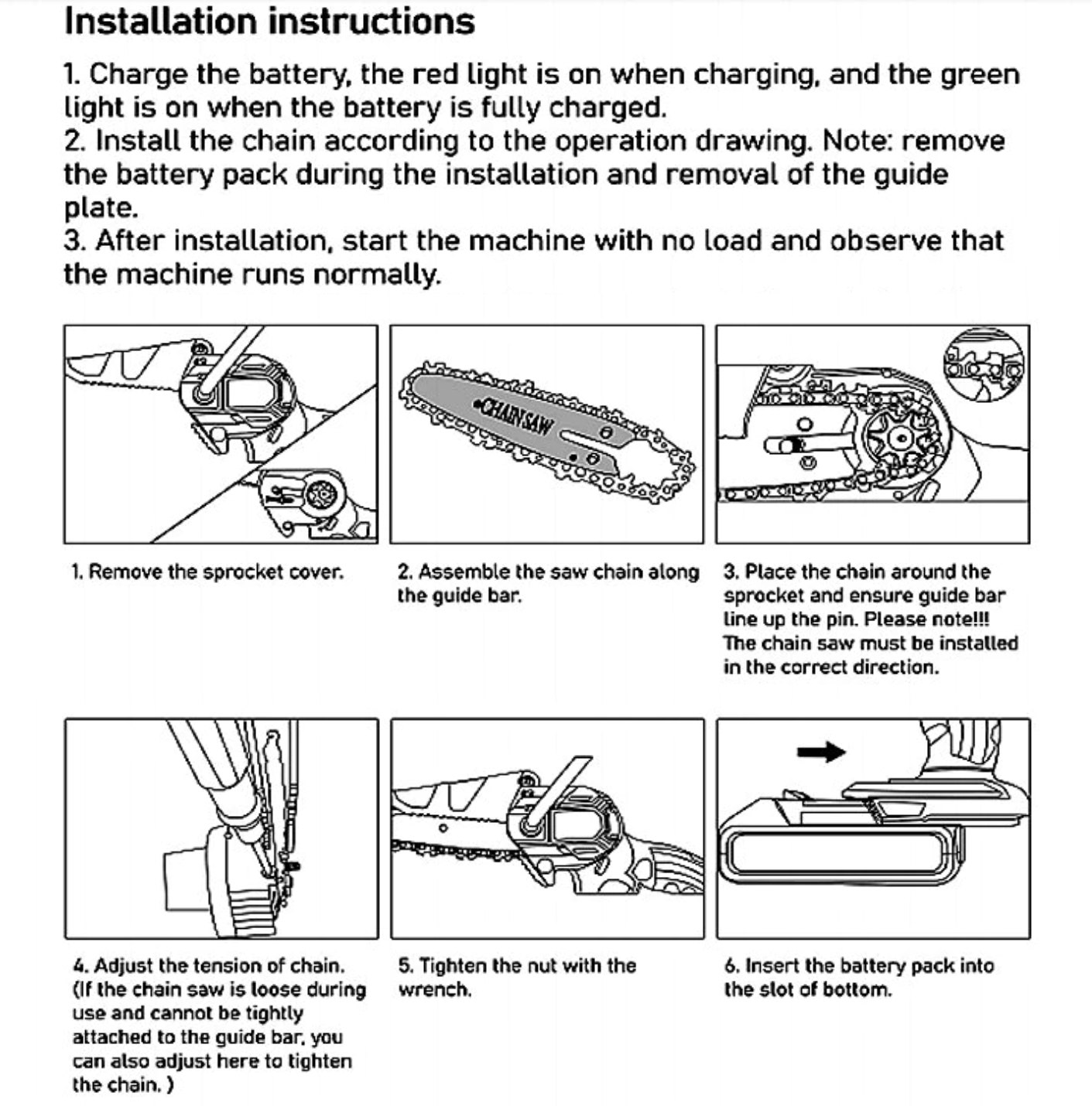 Rechargeable Mini Chainsaw (24V Lithium)