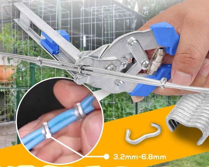 Hog Ring Pliers Kit (+600pcs nails)